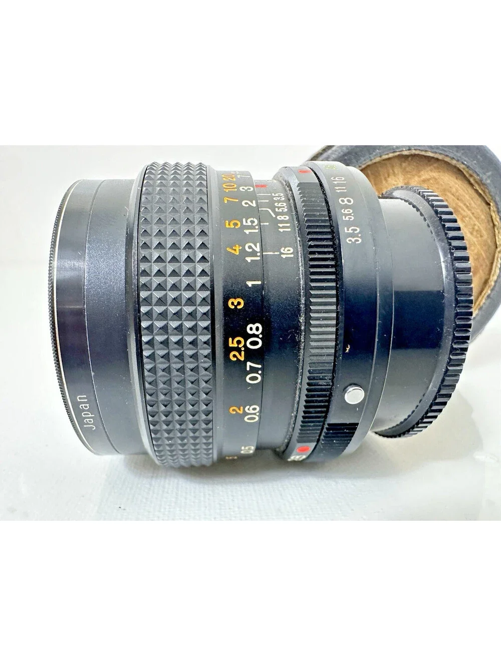 Konica Hexanon AR 28mm f3.5 Wide Angle Manual Focus Lens w/ Vintage Case